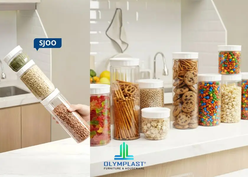 Set Toples Stackable Olymplast Houseware SJOO